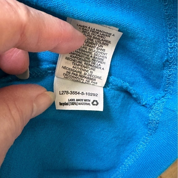 Disney Alice & Cheshire Cat Short Sleeve T Shirt Aqua Blue NWT - Picture 9 of 11